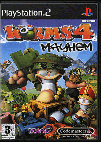 Worms 4: Mayhem PAL Playstation 2 PAL box art